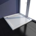 Štvorcová sprchová vanička z ABS, biela 80x80 cm