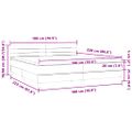 vidaXL Box Spring Posteľ s matracom Svetlosivá 180x220 cm Zamat