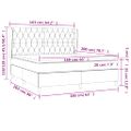 vidaXL Boxspring posteľ s matracom zelená 160x200 cm látka