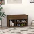 vidaXL Lavica na topánky hnedý dub 80x30x45 cm spracované drevo