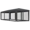vidaXL Párty stan s 8 sieťkovanými bočnými stenami antracit 3x9 m HDPE