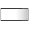 vidaXL LED kúpeľňové zrkadlo lesklé sivé 90x8,5x37 cm akryl