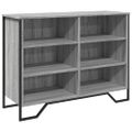vidaXL Komoda sivá sonoma 101x35,5x74,5 cm kompozitné drevo
