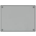vidaXL Nástenná magnetická tabuľa čierna 80x60 cm tvrdené sklo