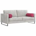 vidaXL Podložkové vankúše 2 pcs Víno červené Ø 25 x 70 cm