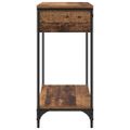 vidaXL Konzolový stôl Staré drevo 100 x 34.5 x 75 cm Kompozitné drevo