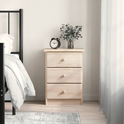 vidaXL Nočný stolík ALTA 41x35x55 cm masívna borovica