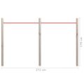 vidaXL Záhradná hrazda 272x170 cm impregnované borovicové drevo a oceľ