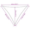 vidaXL Slnečná plachta 160 g/m² trojuholníková svetlosivá 3x3x4,2 m HDPE
