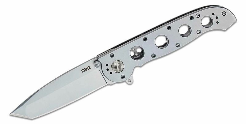 CRKT M16®-02SS Silver Tanto vreckový nôž 7,8 cm, Bead Blasted, celooceľový
