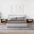 vidaXL Nástenné nočné stolíky 2 ks dymový dub 45x26x28,5 cm