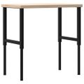 vidaXL Pracovný stôl 100x60x(73-99,5) cm dubový masív obdĺžnikový