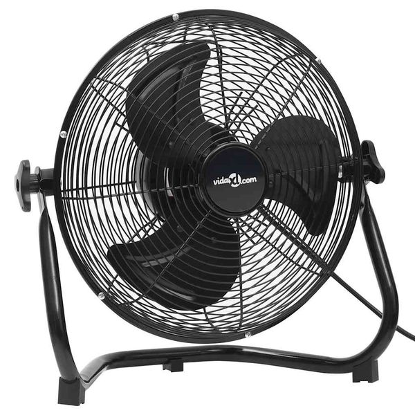vidaXL Podlahový ventilátor, 3 rýchlosti 60 cm 115,2 W, čierny