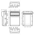 Skriňa 3952 AcquaCOMBI IP65, 16 modulov, 500x330x155mm