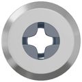 vidaXL Zámková matica 2 ks Strieborná M6 x 25 mm Oceľ
