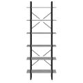 vidaXL Vysoký regál betónovo-sivý 80x30x210 cm drevotrieska
