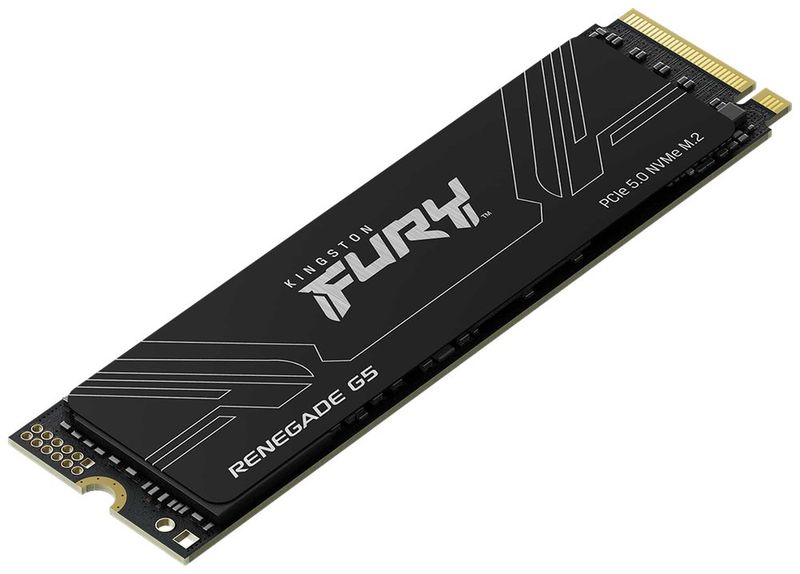 Kingston Fury Renegade G5/1TB/SSD/M.2 NVMe/Černá/Heatsink/5R SSD disk, interní, 1TB, M.2 2280, PCIe 5.0 x4 NVMe, 3D TLC, s chladicem