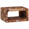 vidaXL Nočný stolík 2 ks Hnedá 45 x 30 x 24 cm Masívne obnovené drevo