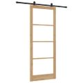 vidaXL Posuvné dvere ORKDAL 93 x 232 cm Prírodná a čierna