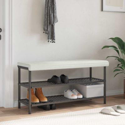 vidaXL Vankúš na lavičku Pl plush kord Krémová Hĺbka 35 cm
