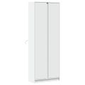 vidaXL Vysoká skrinka s LED biela 74x32,5x200 cm kompozitné drevo