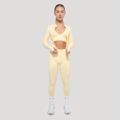 Dámsky športový top LUMA Butter Yellow - GymBeam, veľkosť XS