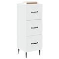 vidaXL Zásuvkový kabinet Biela 33 x 34,5 x 89,5 cm Kompozitné drevo