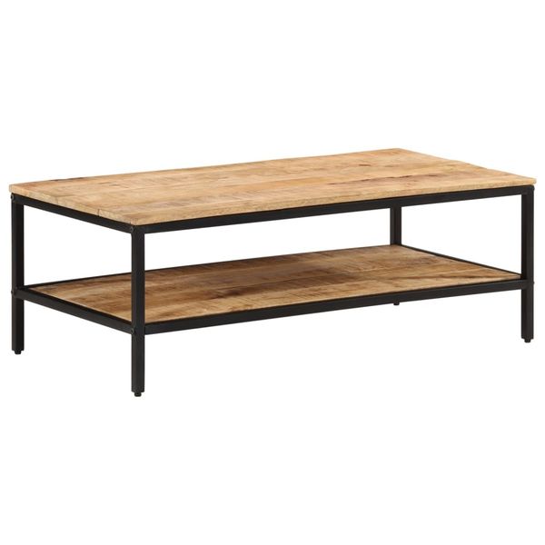 vidaXL Konferenčný stolík 100x50x35 cm, surový mangový masív