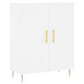 vidaXL Vysoká skrinka biela 69,5x34x180 cm spracované drevo