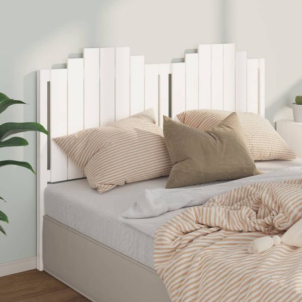 vidaXL Čelo postele biele 166x4x110 cm masívna borovica