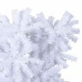 vidaXL Umelý vianočný stromček s 150 LED-i Biela 120 cm PVC a oceľ