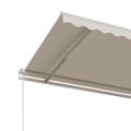 vidaXL Automatická zaťahovacia markíza 400x350 cm krémová