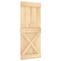 vidaXL Posuvné dvere Prírodná a biela 85 x 210 cm