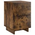 vidaXL Nočný stolík Dymový dub 33,5 x 34,5 x 50 cm Kompozitné drevo