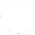 vidaXL Poťah na podložku 6 pcs HEERLEN Antracitová 60 x 60 cm manšestr