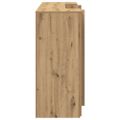 vidaXL Recepčný stôl dub artisan 200x50x103,5 cm kompozitné drevo