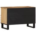 vidaXL TV skrinka 70x34x46 cm, surový mangový masív