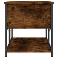 vidaXL Úložná lavička dymový dub 100x42,5x47cm kompozitné drevo