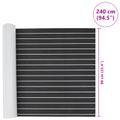 vidaXL Loďová podložka Pruhovaný Tmavo šedá a biela 240 x 90 cm EVA