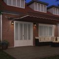 vidaXL Automaticky zaťahovacia markíza s LED hnedá 600x300 cm
