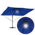 vidaXL Slnečník 351 x 250 x 253 cm Polyester a hliník Azurblue