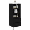 vidaXL Highboard Čierny dub 40 x 36 x 110 cm Kompozitné drevo