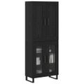 vidaXL Highboard 2 ks Čierny dub 69,5 x 34 x 180 cm