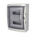 Rozvádzač Acqua 3926-TTB IP65, 26mod., na omietku, priestupné dvere, 410x310x150mm