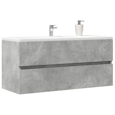vidaXL Skrinka pod umývadlo, betónová 100x38,5x45 cm, kompozitné drevo