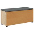 vidaXL Predsieňová lavica s vankúšom Sonoma dub 100 x 38 x 46 cm