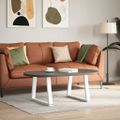 vidaXL Nohy konferenčného stolíka v tvare V, 2 ks, biele, 70 x (42-43,3) cm, oceľové