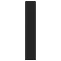 vidaXL Botník so 4 výklopnými zásuvkami čierny 60x34x187,5 cm