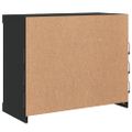 vidaXL Komoda s LED svetlami čierna 81x37x67 cm