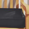 vidaXL Vankúš na palety Oxfordská látka Čierna 180 x 40 x 8 cm